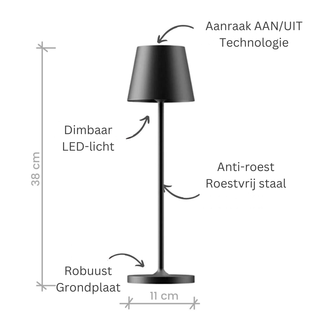 GlowTouch | Geeft licht door de lamp met je vingers aan te raken
