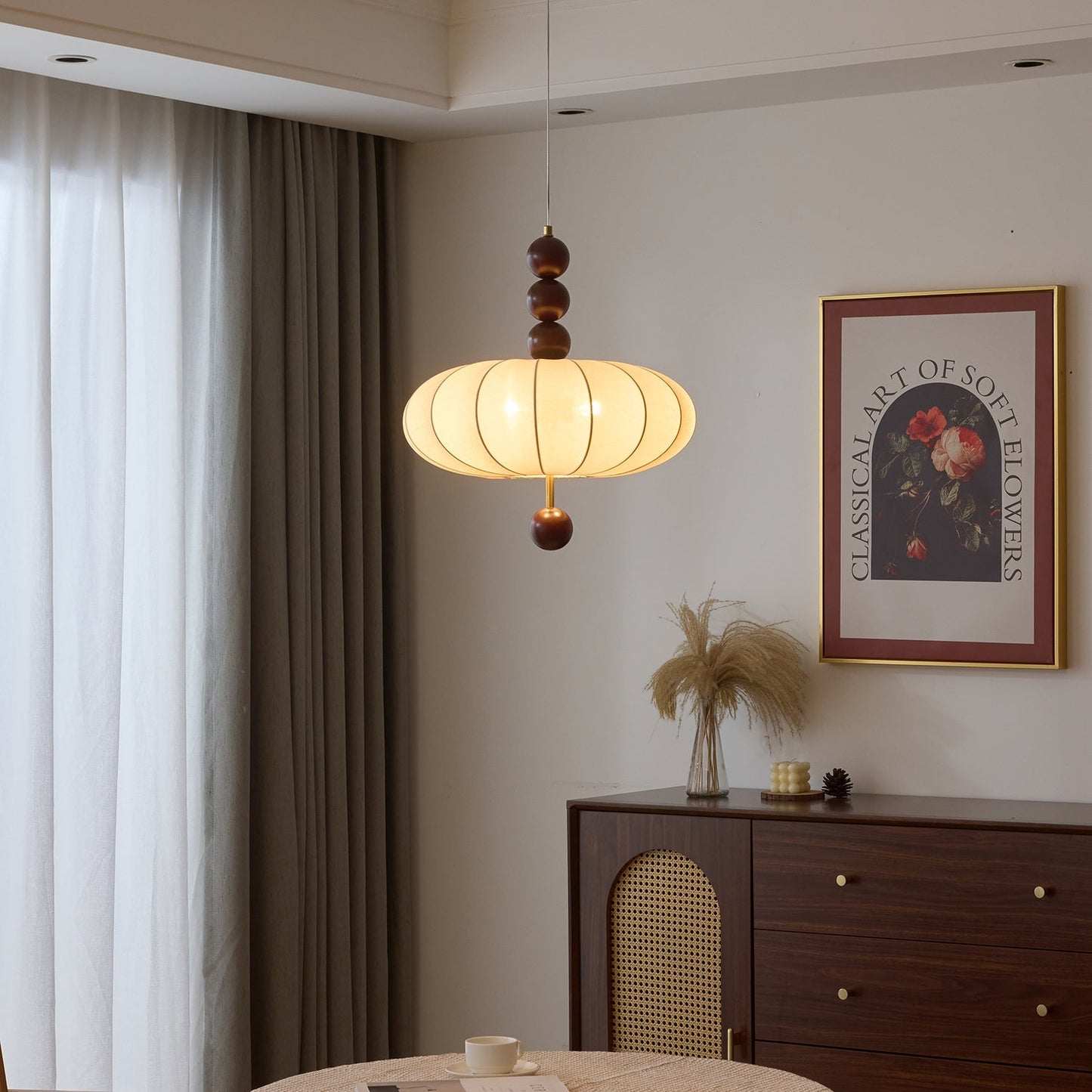 Orla Vintage in Stof Hanglamp