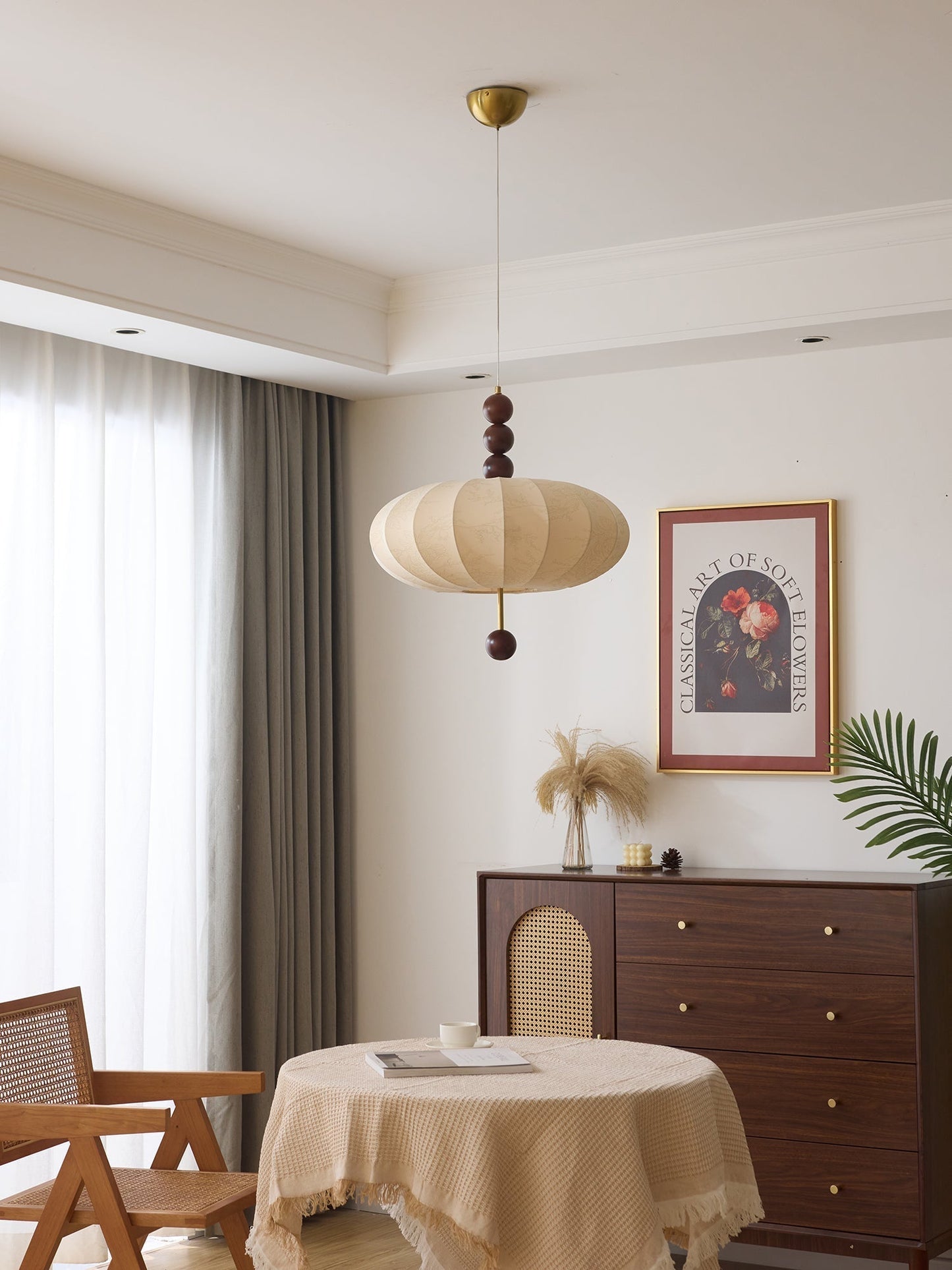 Orla Vintage in Stof Hanglamp
