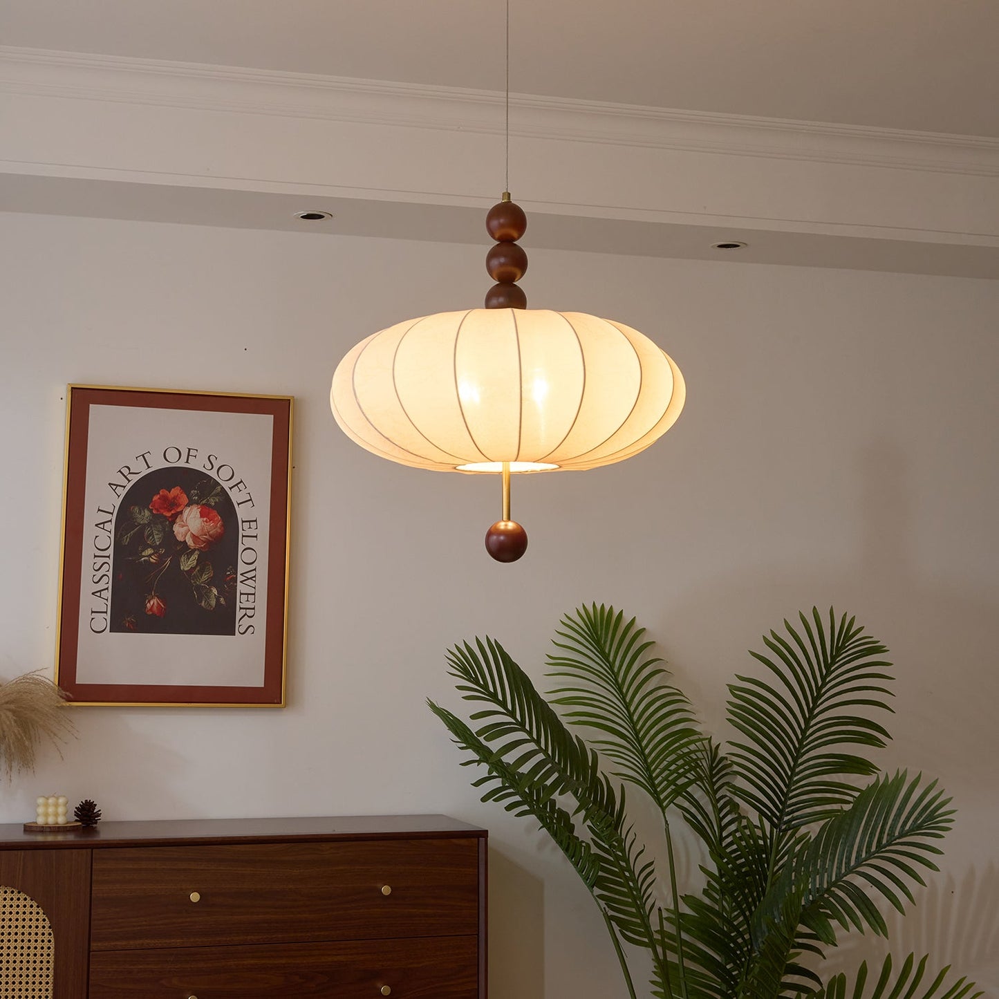 Orla Vintage in Stof Hanglamp