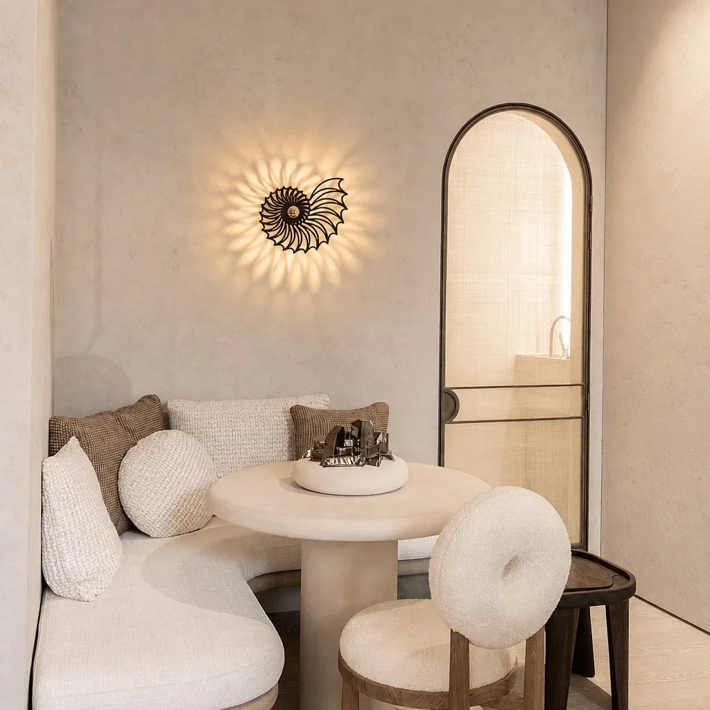 Aegir Nautilus Design Decoratieve LED Wandlamp