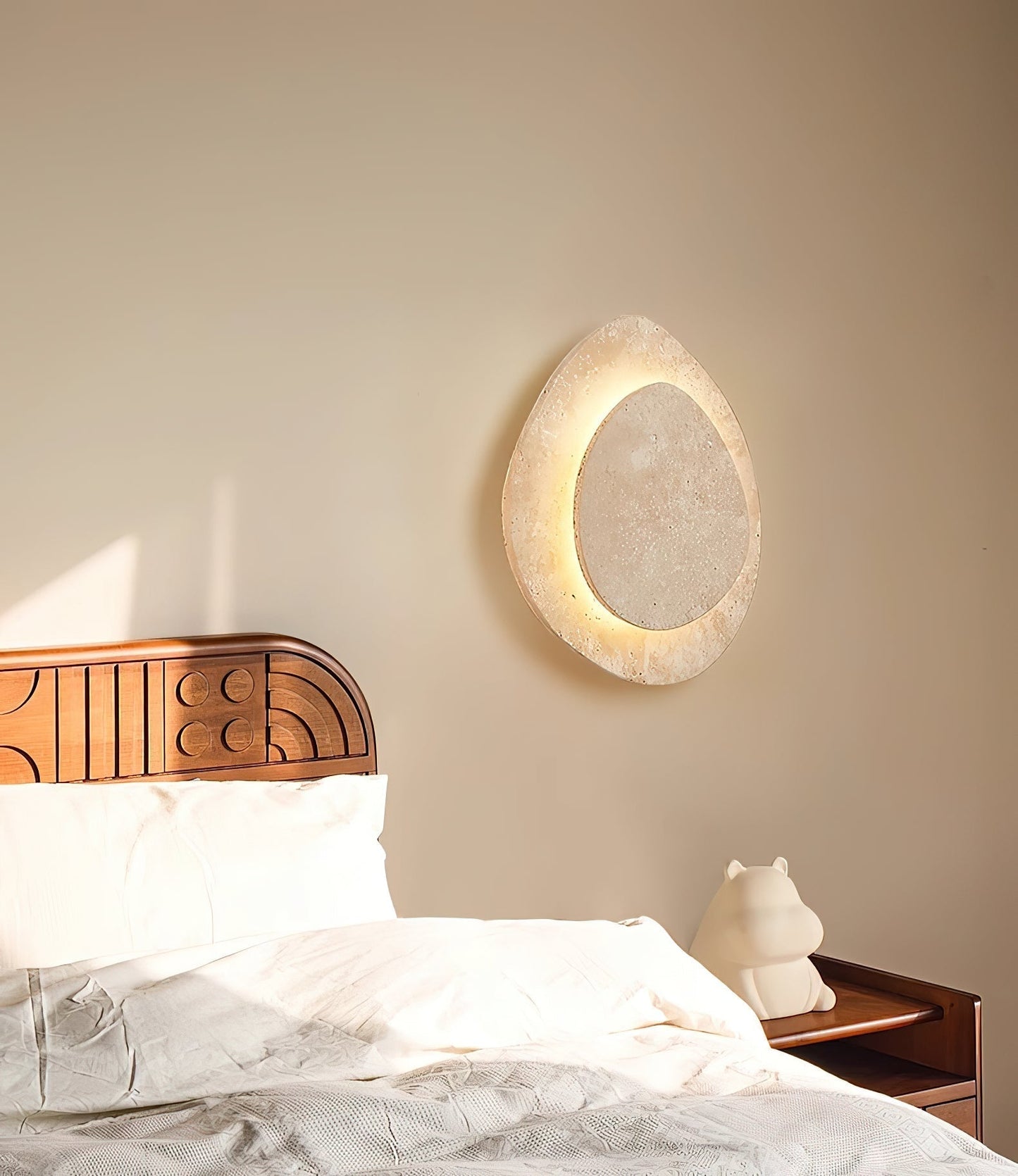 Yrvuvyn Wandlamp in Travertin Individuele Creativiteit