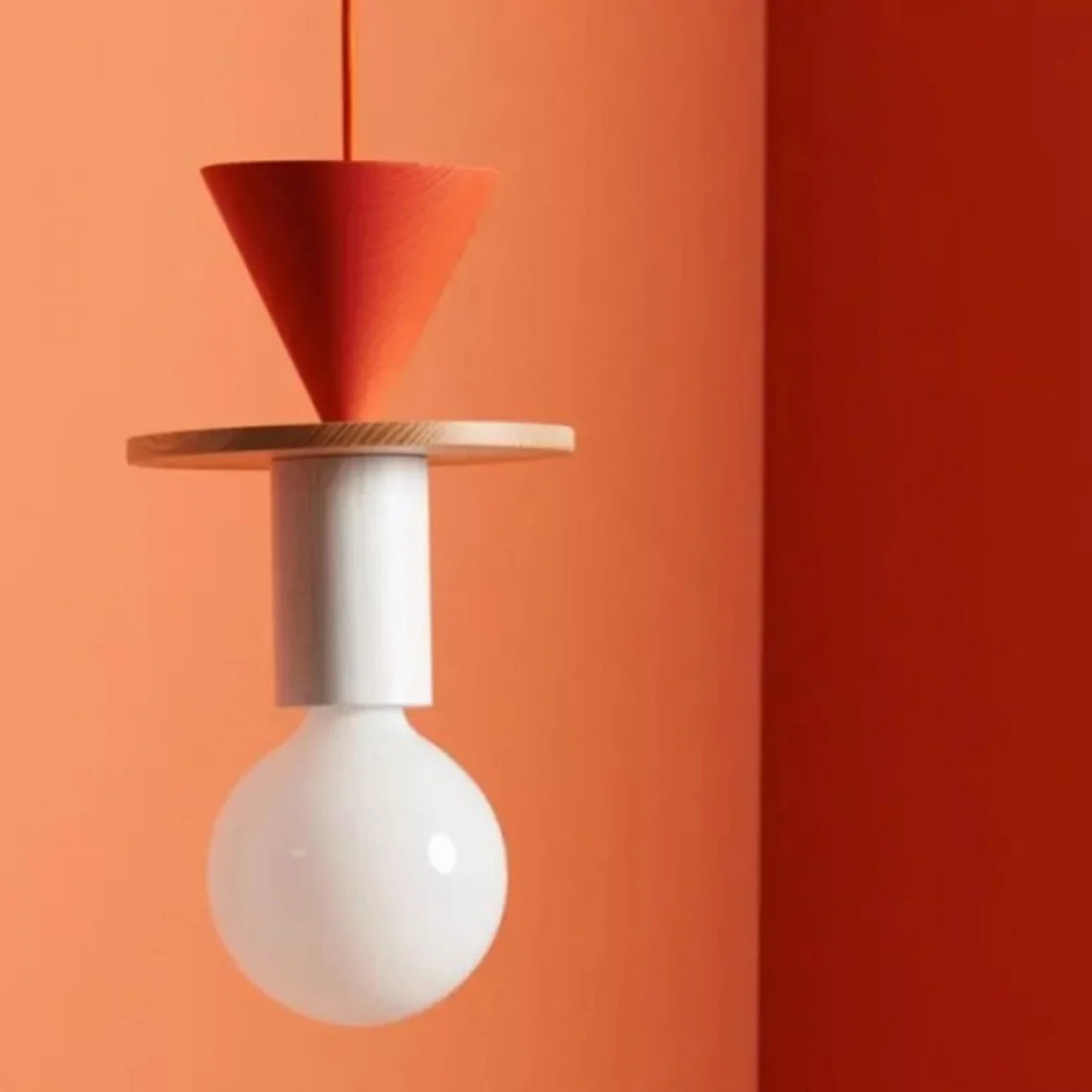 Alvar Multicolor Geometrische Houten Hanglamp