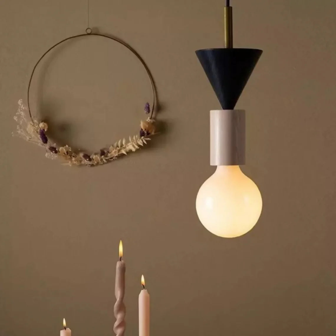 Alvar Multicolor Geometrische Houten Hanglamp