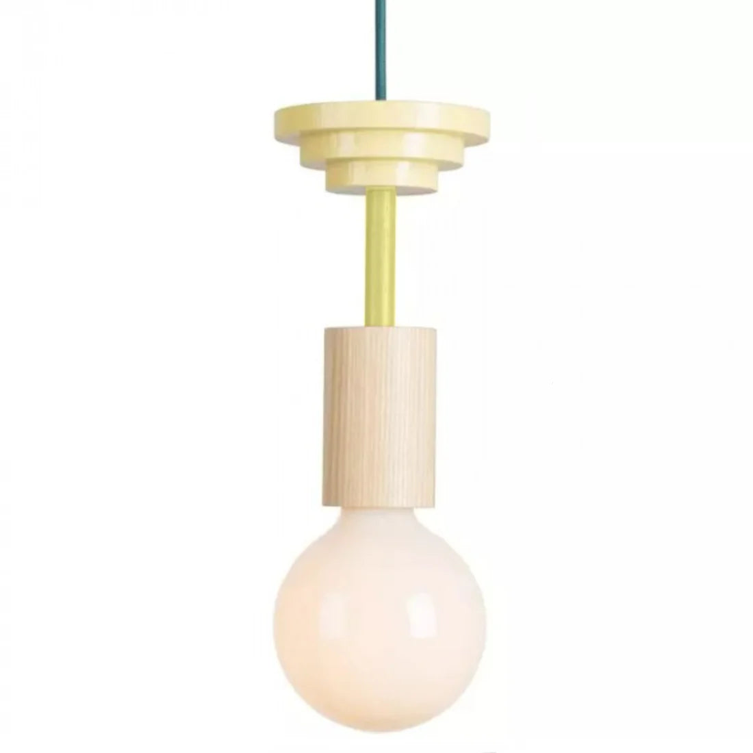 Alvar Multicolor Geometrische Houten Hanglamp