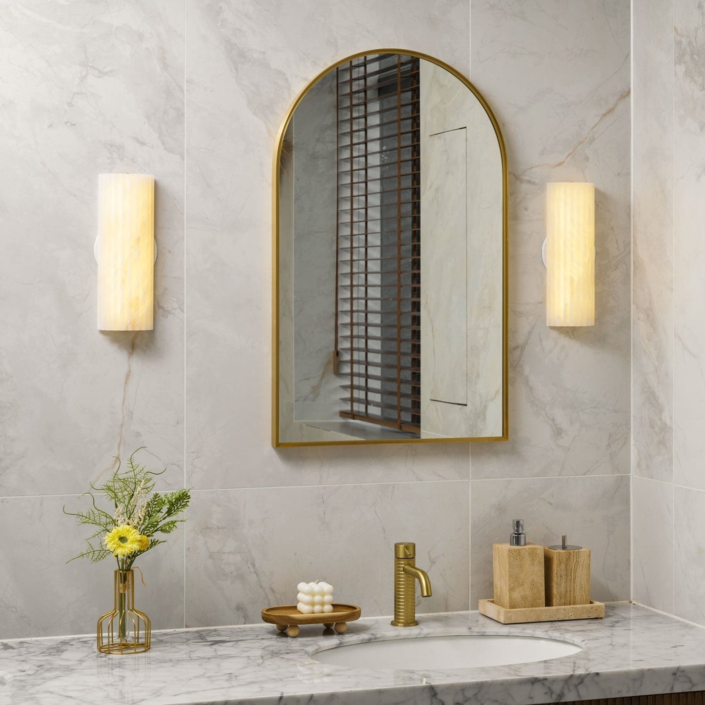 Orcarion Wandlamp van Albast