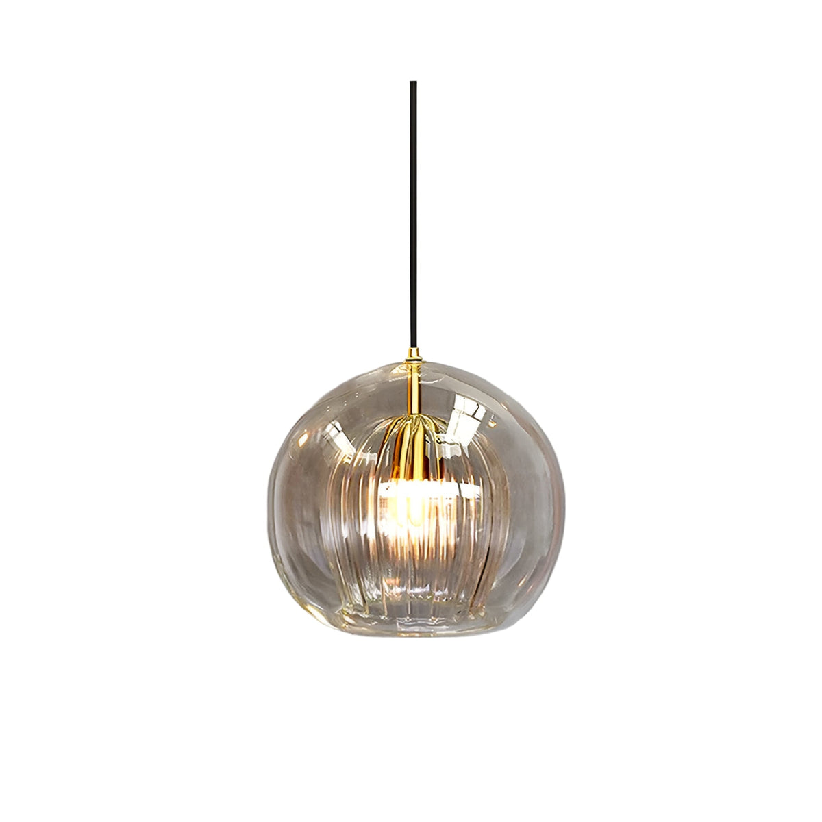 Retro Glazen Globe Vorm Hanglamp