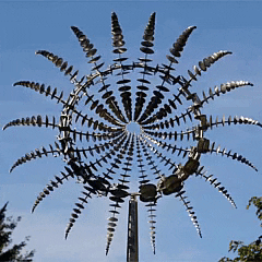 Roestbestendige Kinetische Metalen Windspinner Voor Buiten Tuin Decoratie