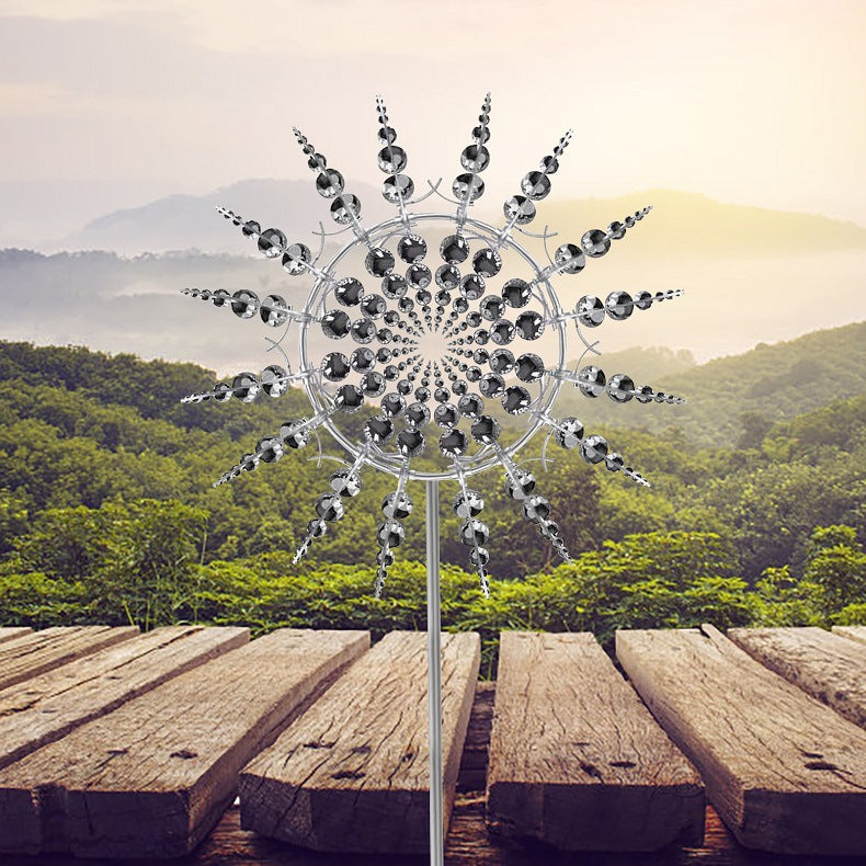 Roestbestendige Kinetische Metalen Windspinner Voor Buiten Tuin Decoratie