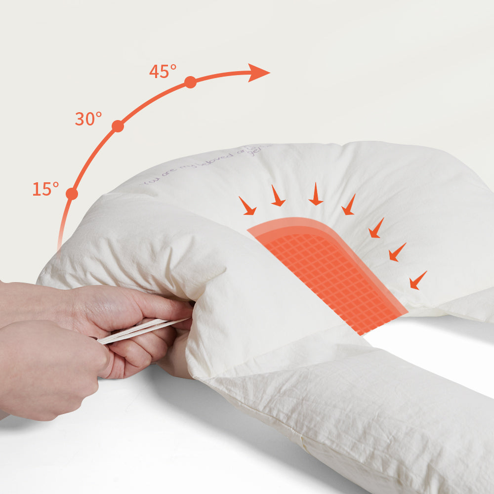 Ergonomisch Baby Knuffelkussen – Antibacterieel Slaapkussen voor Veilige Baby Slaap