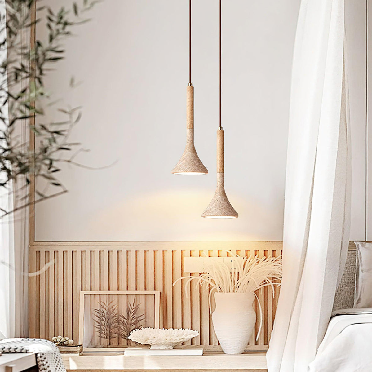Aplomb Japandi Travertine Hanglamp