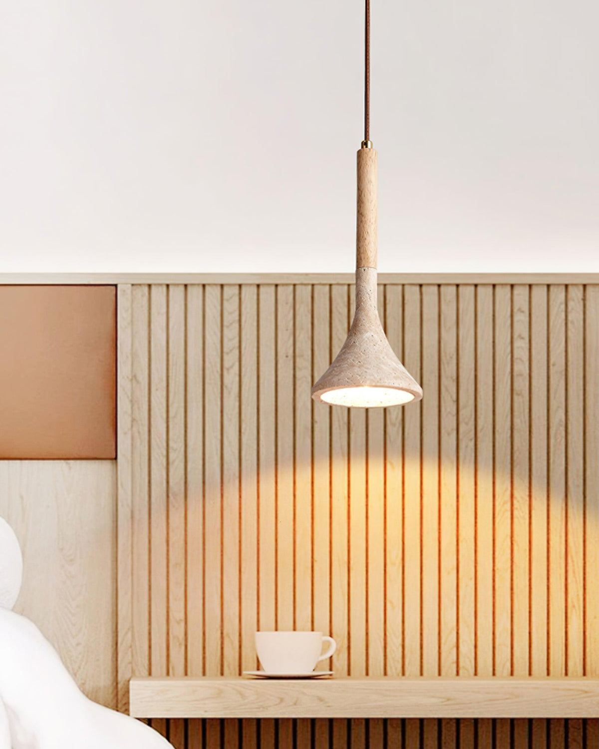 Aplomb Japandi Travertine Hanglamp