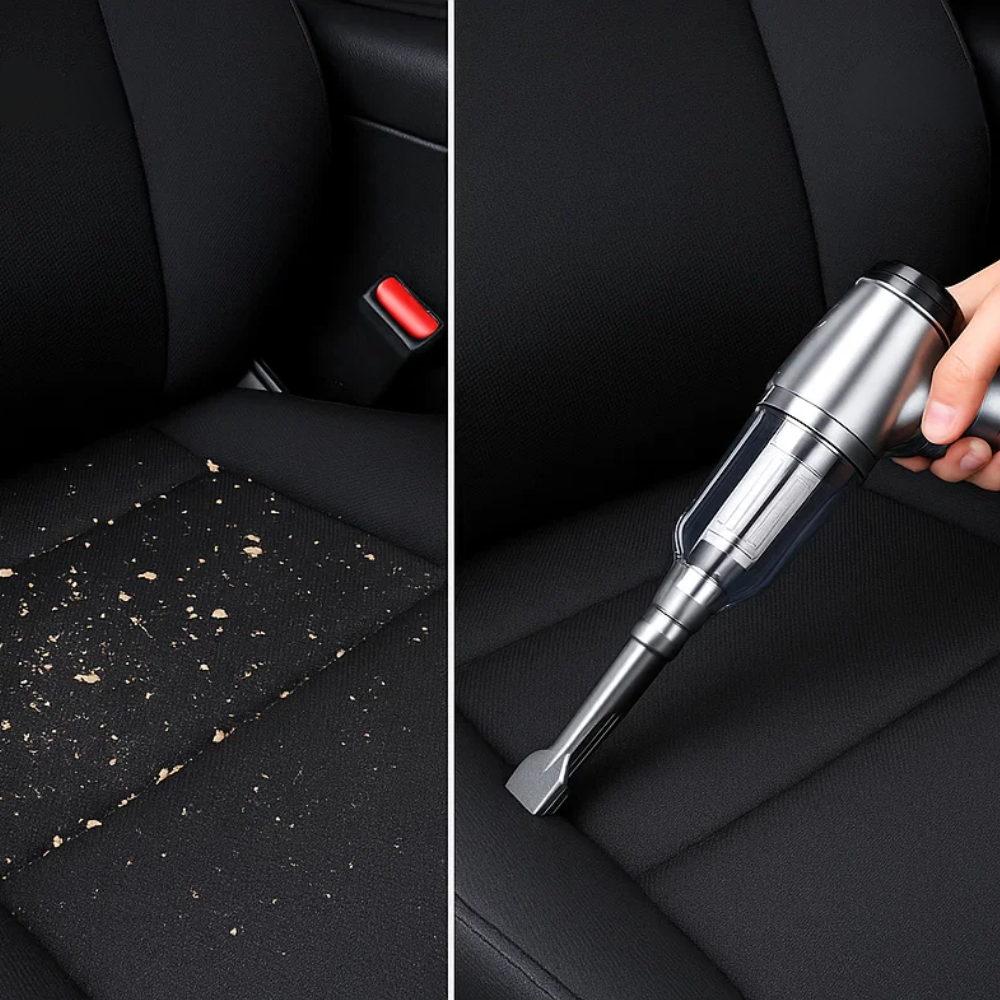 AquaJet | Krachtige Draadloze Handstofzuiger voor Auto met USB-C Oplading
