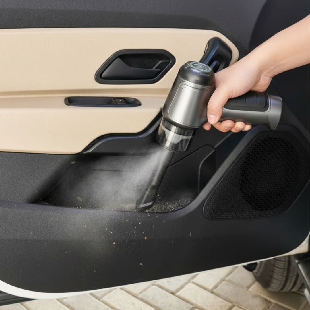 AquaJet | Krachtige Draadloze Handstofzuiger voor Auto met USB-C Oplading