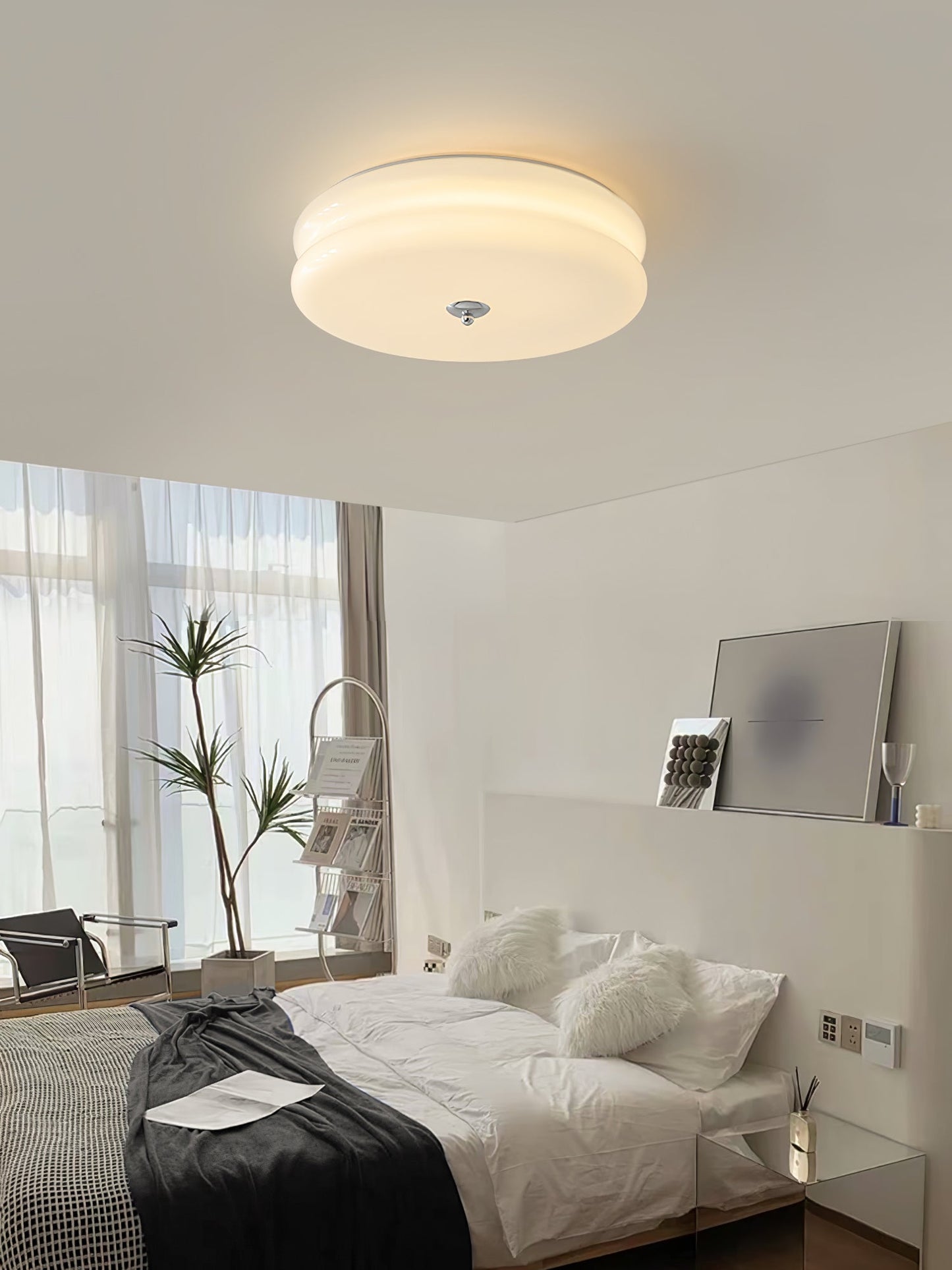 Lustra Plafondlamp Art Déco Vintage Glas