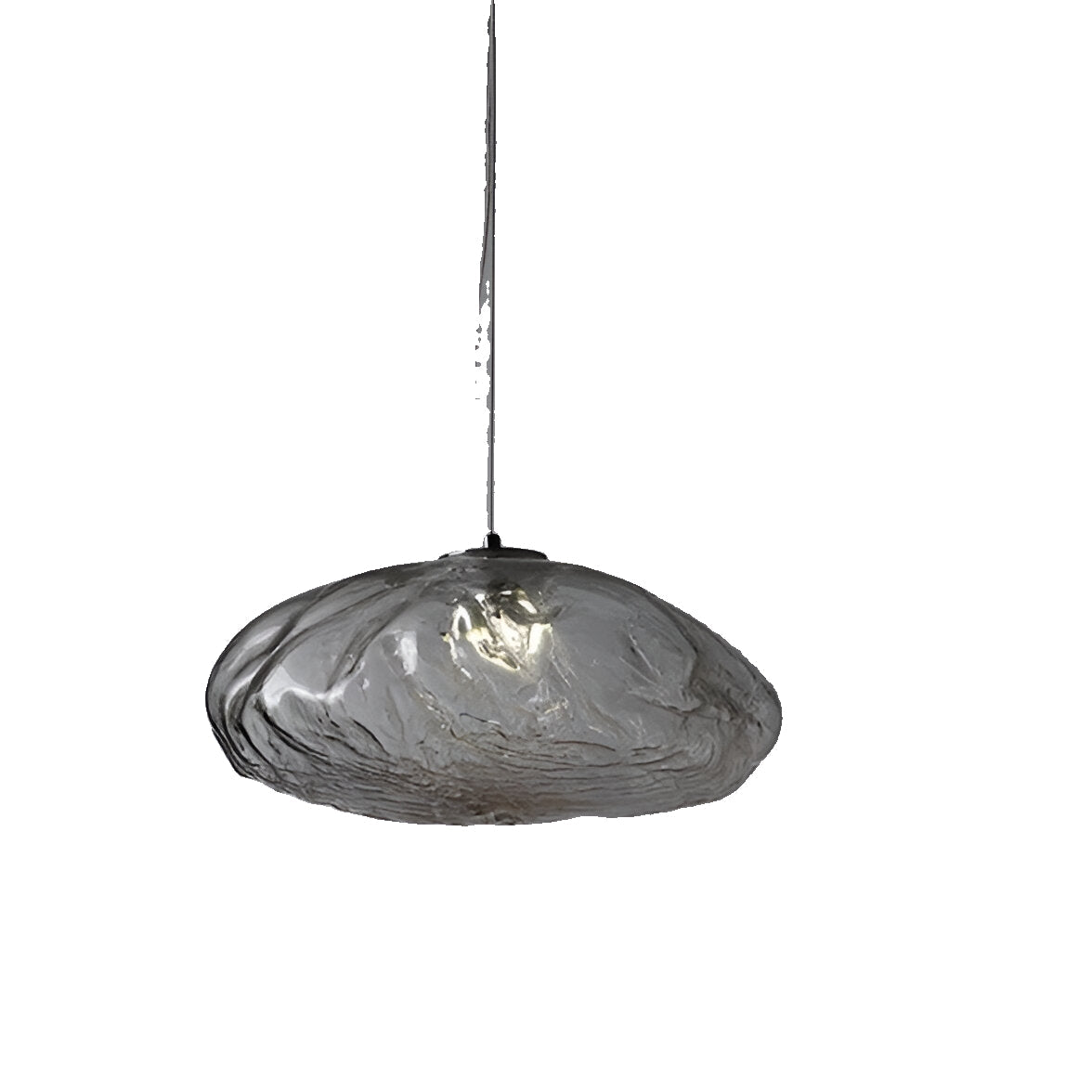 Minimalistische Glazen Hanglamp van Glasvezelwolken