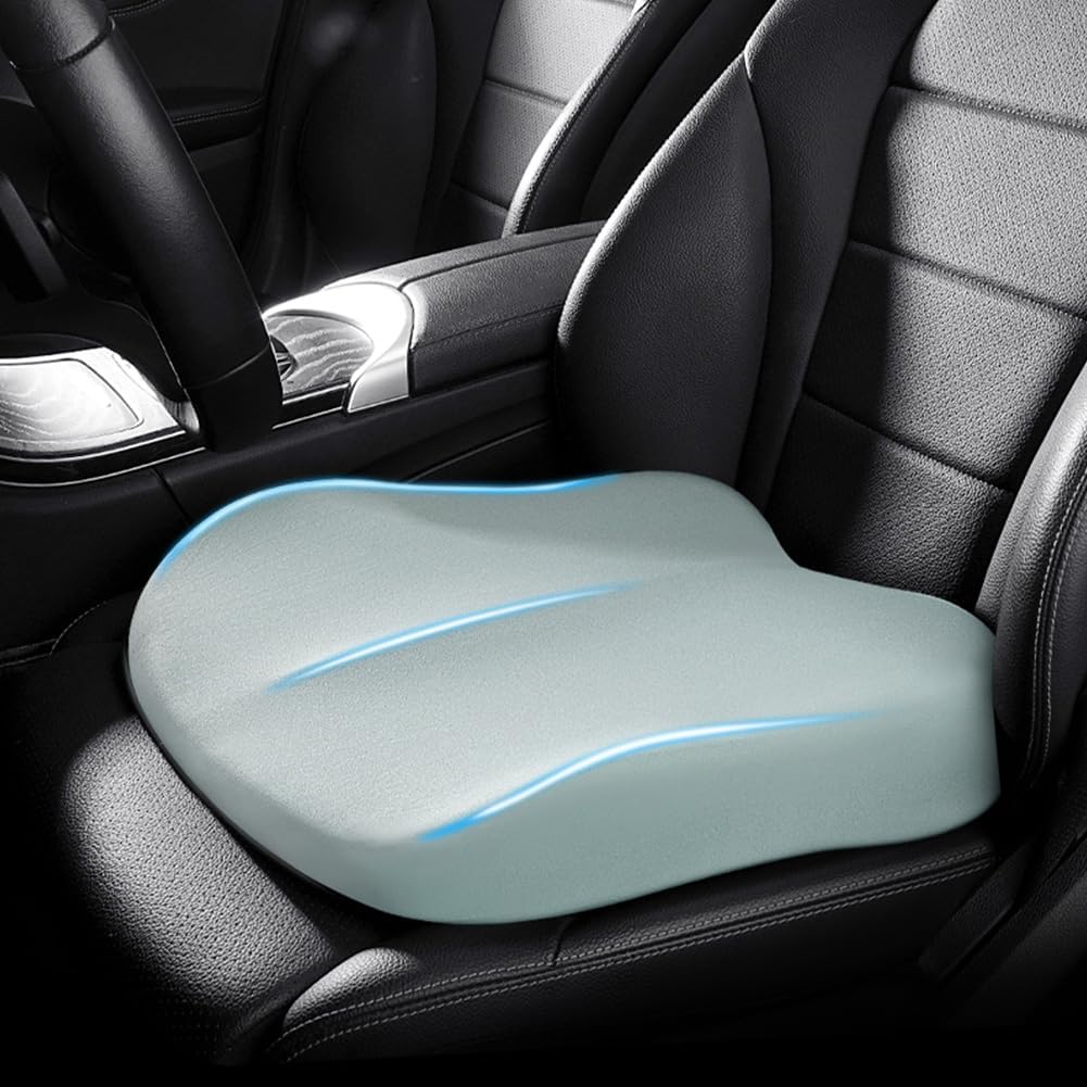 Auto Zitkussen | Ergonomische Steun van Geheugenschuim | Antislip Onderkant | SeatNova