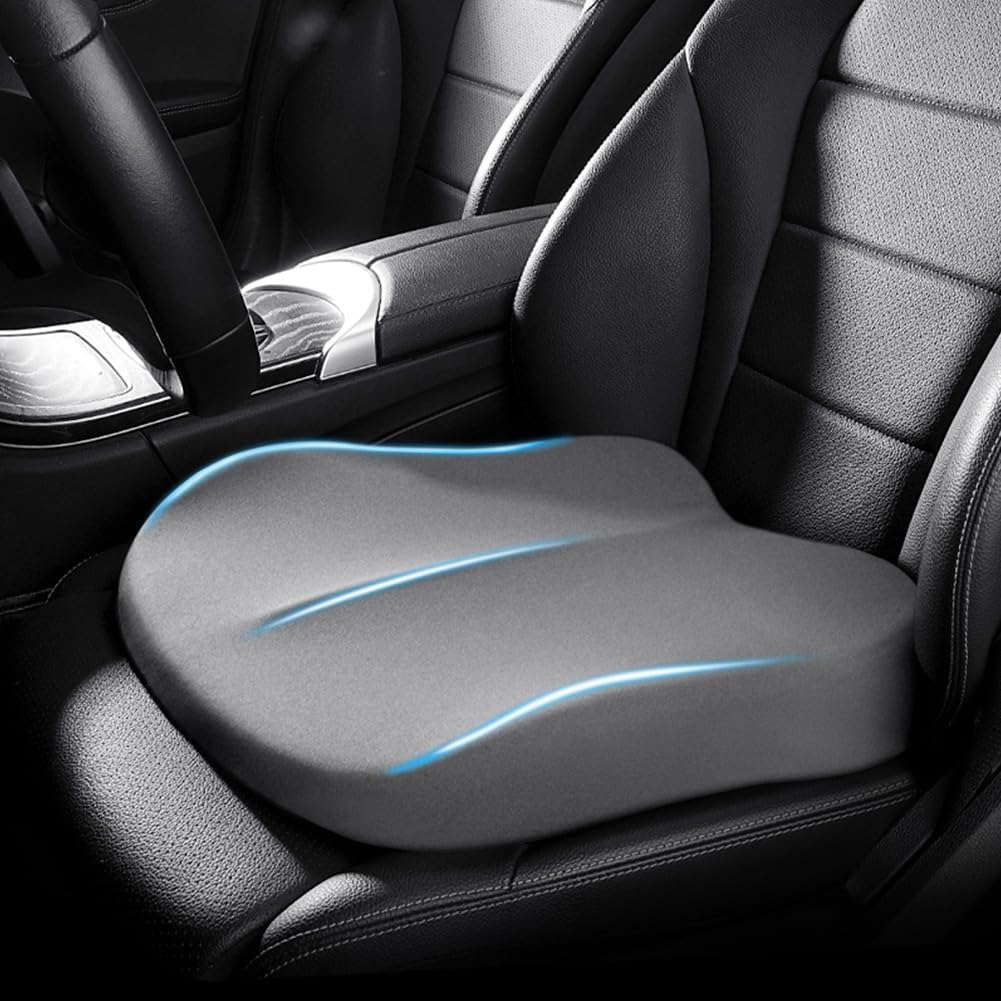 Auto Zitkussen | Ergonomische Steun van Geheugenschuim | Antislip Onderkant | SeatNova