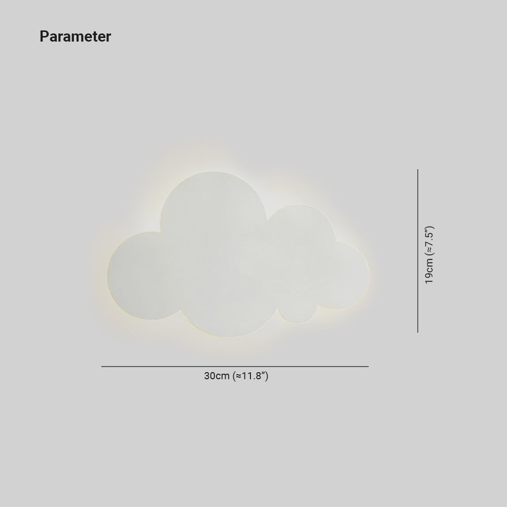 Aria Moderne Minimalistische Wolkvorm Wandlamp