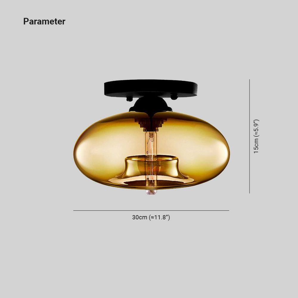 Valentina Industriële Art Deco Globe Plafondlamp Woonkamer