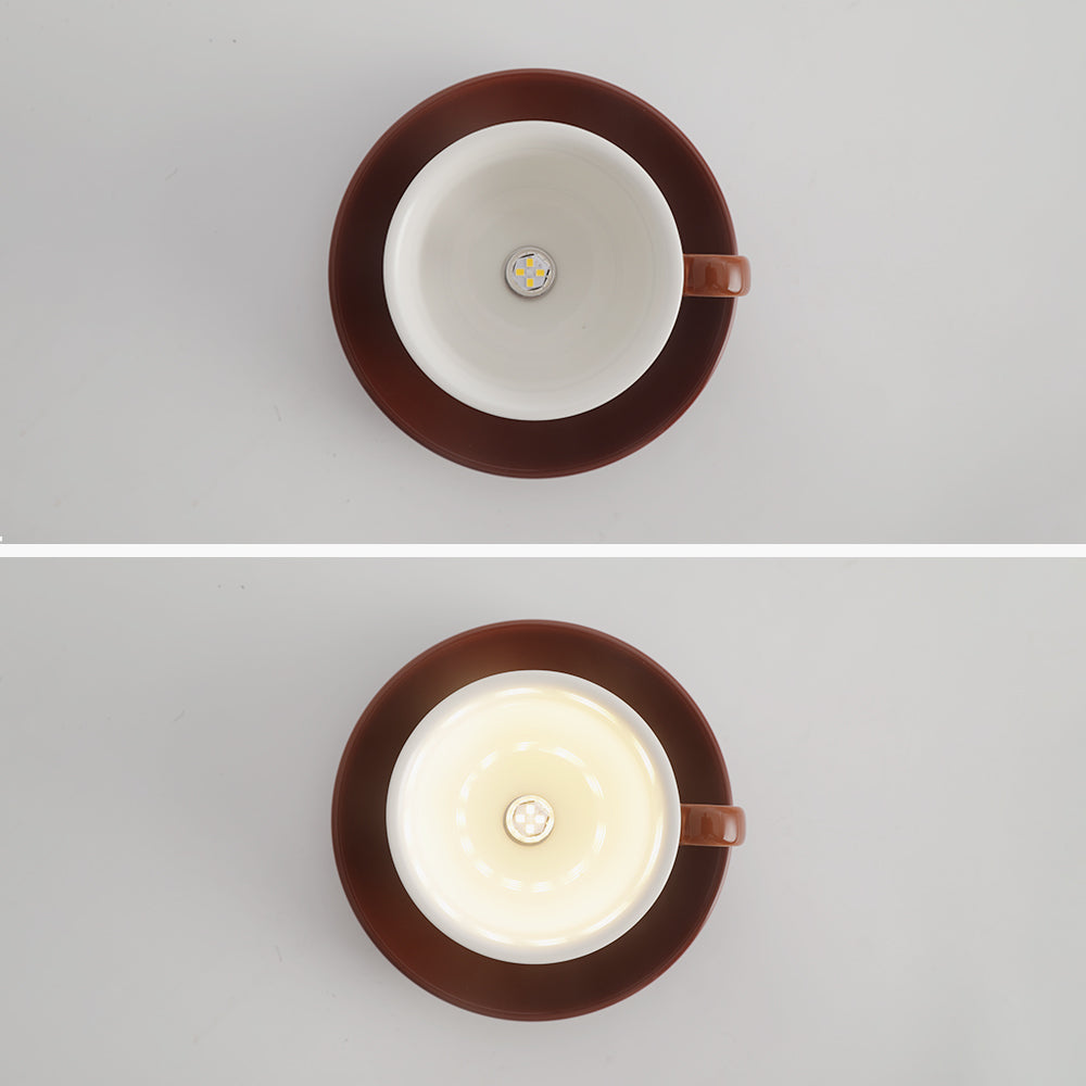 Aria Moderne Koffiekoppen Keramische Flush Plafondverlichting