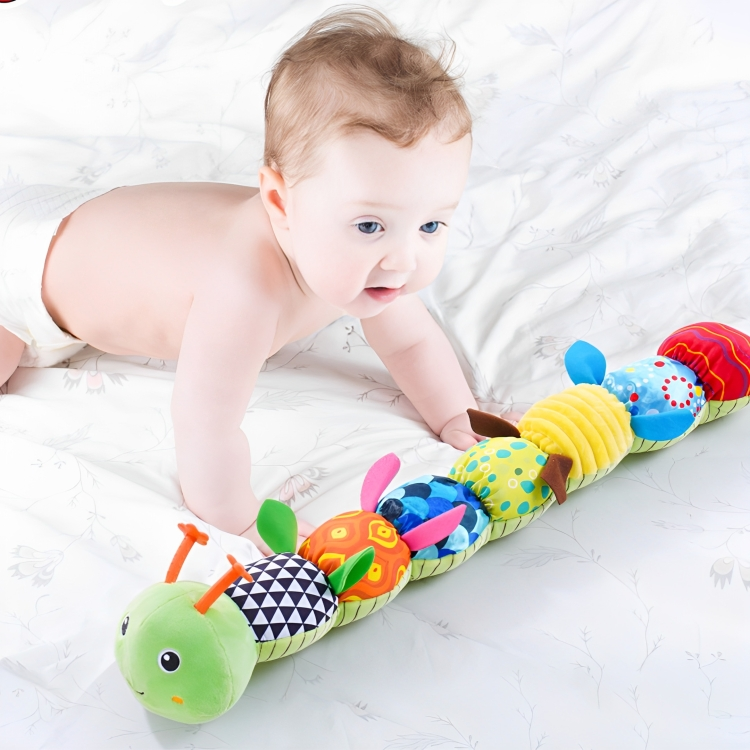 Zacht Stoffen Muzikaal Sensorisch Speelgoed Rups voor Baby's