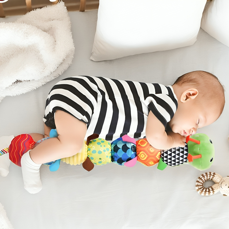 Zacht Stoffen Muzikaal Sensorisch Speelgoed Rups voor Baby's