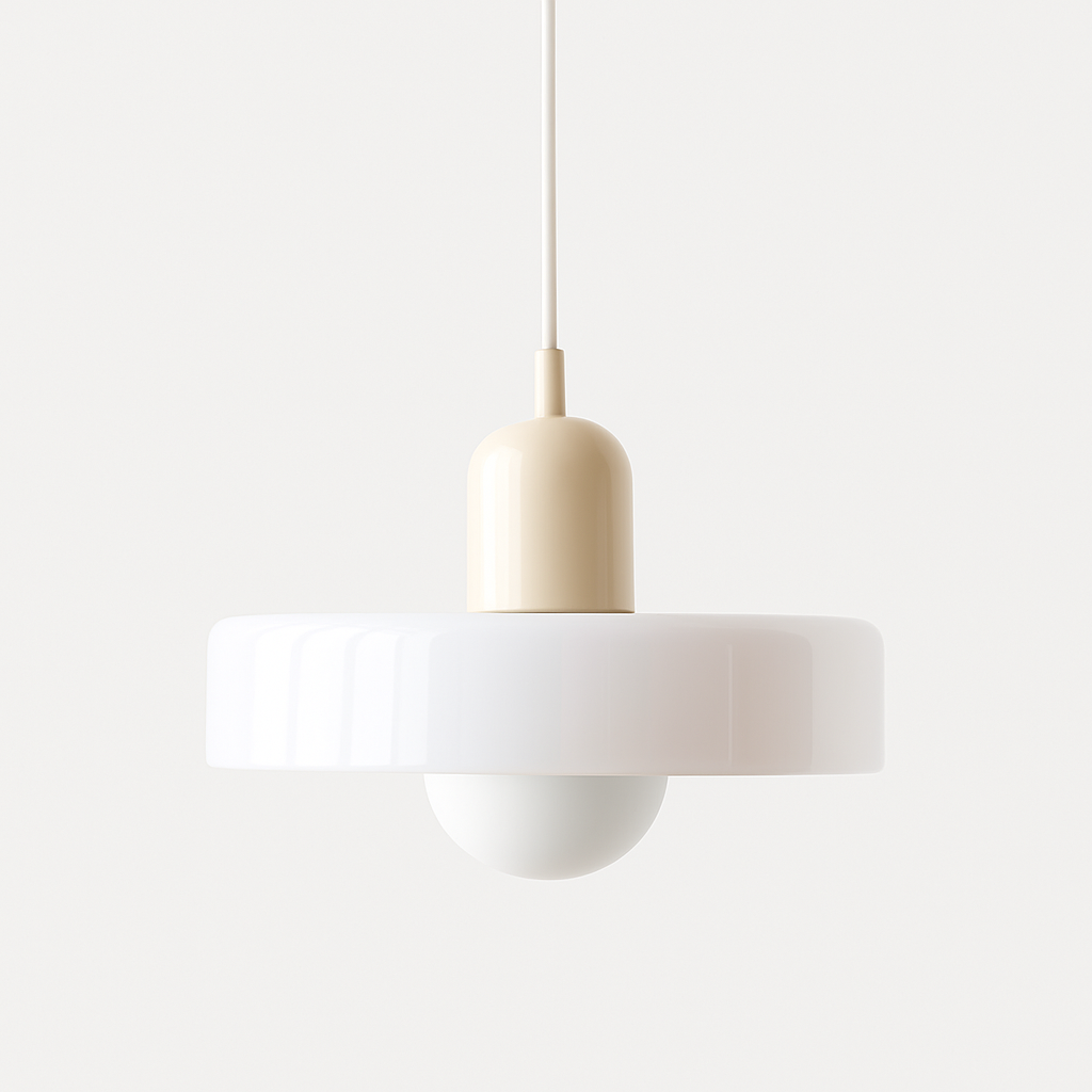 Bauhaus Gekleurde Glazen Hanglamp