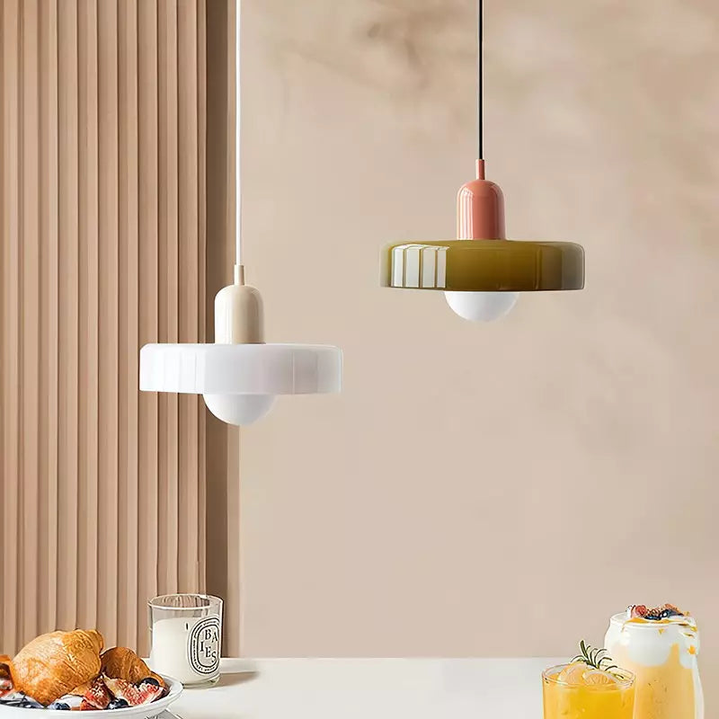 Liora Bauhaus Glazen Hanglamp Met Hoogteverstelling