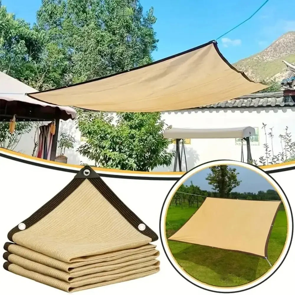 Zonneschermnet voor de tuin – robuust HDPE-weefsel met 90% UV-bescherming