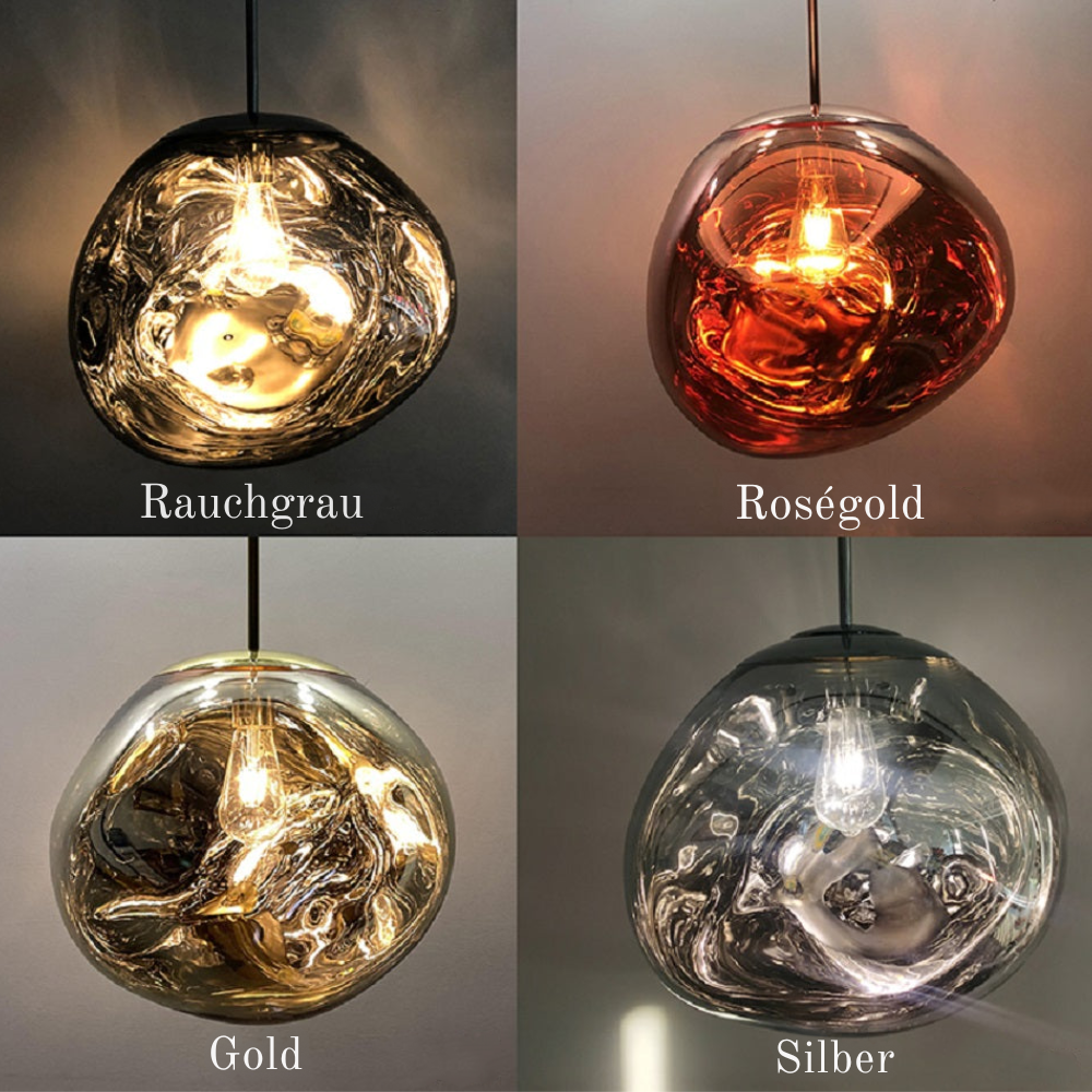 Gloeiende bol kroonluchter | Opvallend lava-ontwerp met warme LED-verlichting voor een gezellige, elegante inrichting.