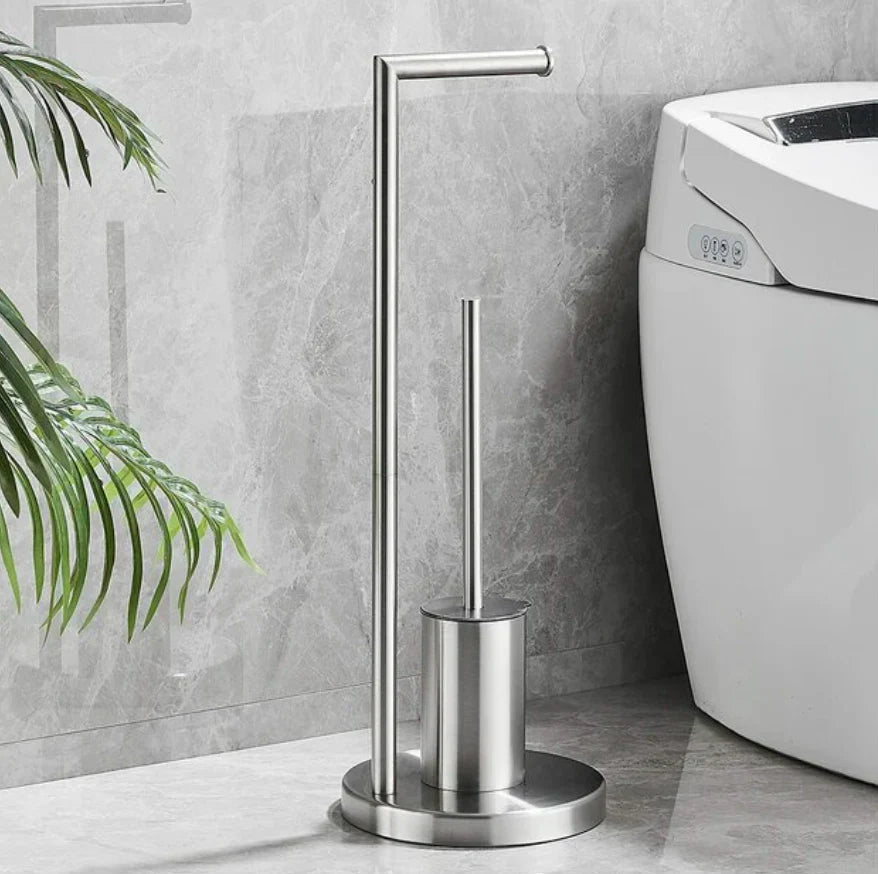 NeatRoll - Elegante toiletpapierhouder met borstel