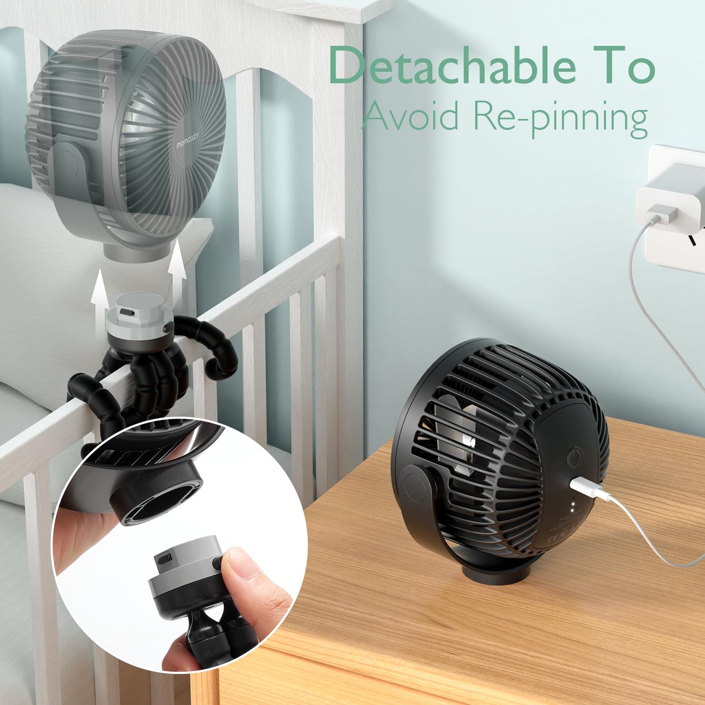 USB Oplaadbare Handventilator voor Reizen