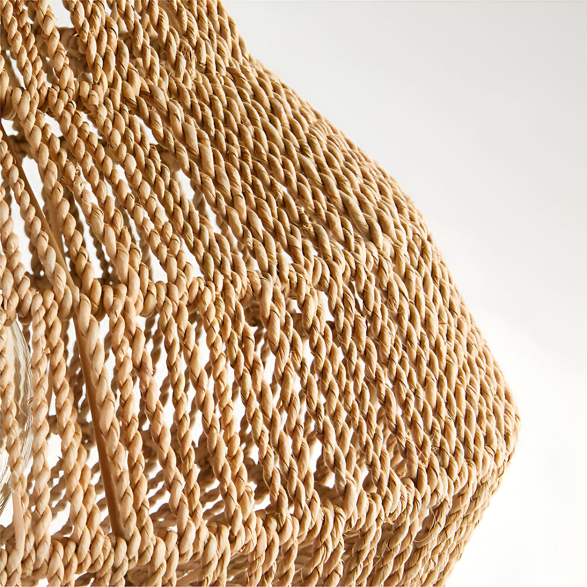 Boho Stijl Geweven Handgemaakte Rieten Hanglamp