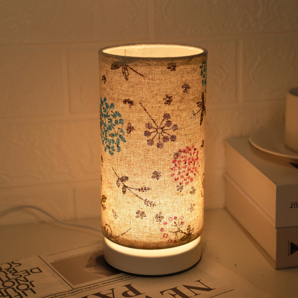 Botanische Bloemige Stof Verlichting Tafel Lamp