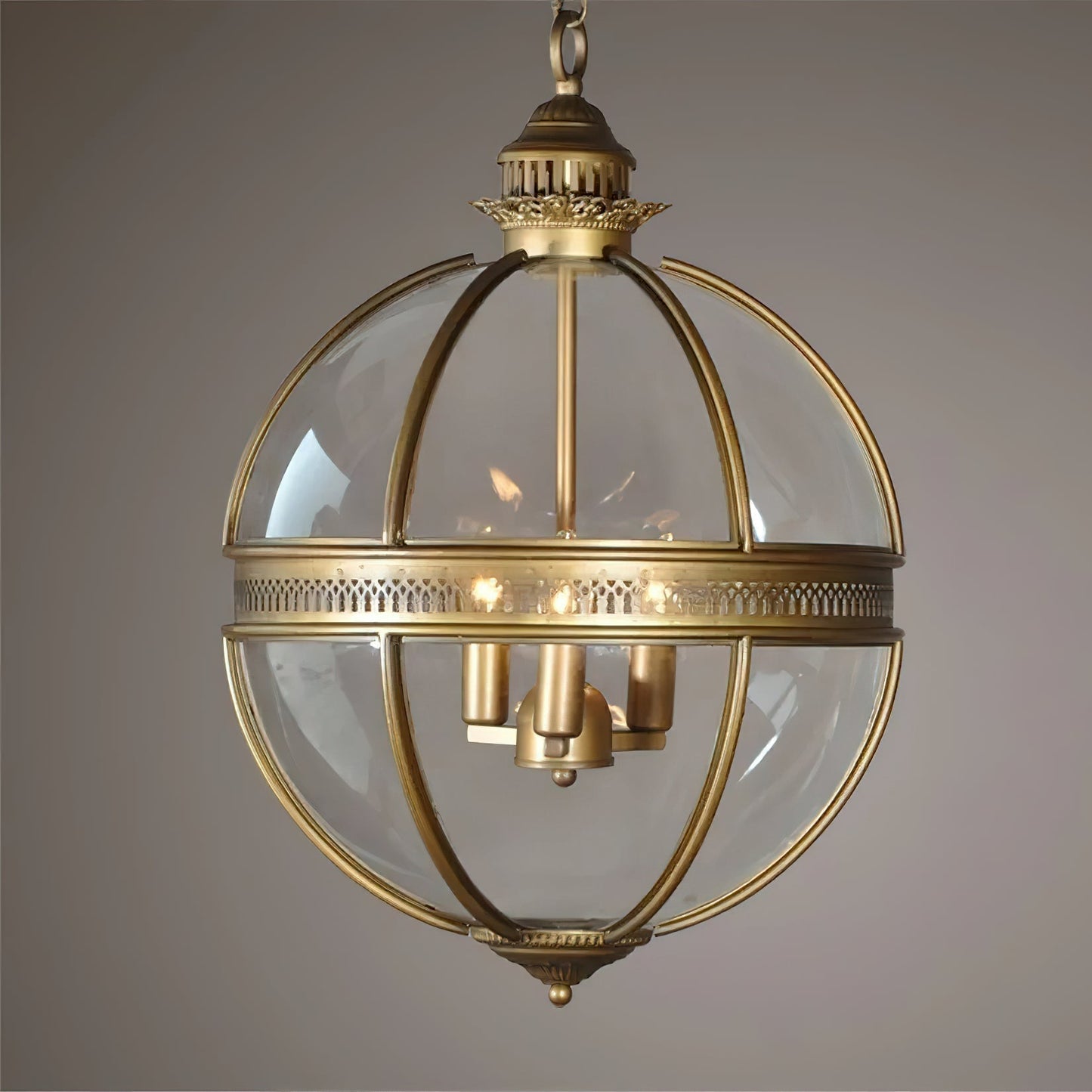 Vintage Glazen Hanglamp Industriële Globe Hangarmatuur