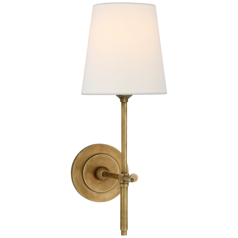 Theodore Wandlamp Messing Stof