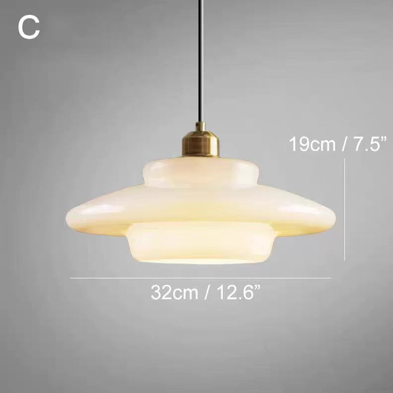 Hanglamp van Mat Wit Glas