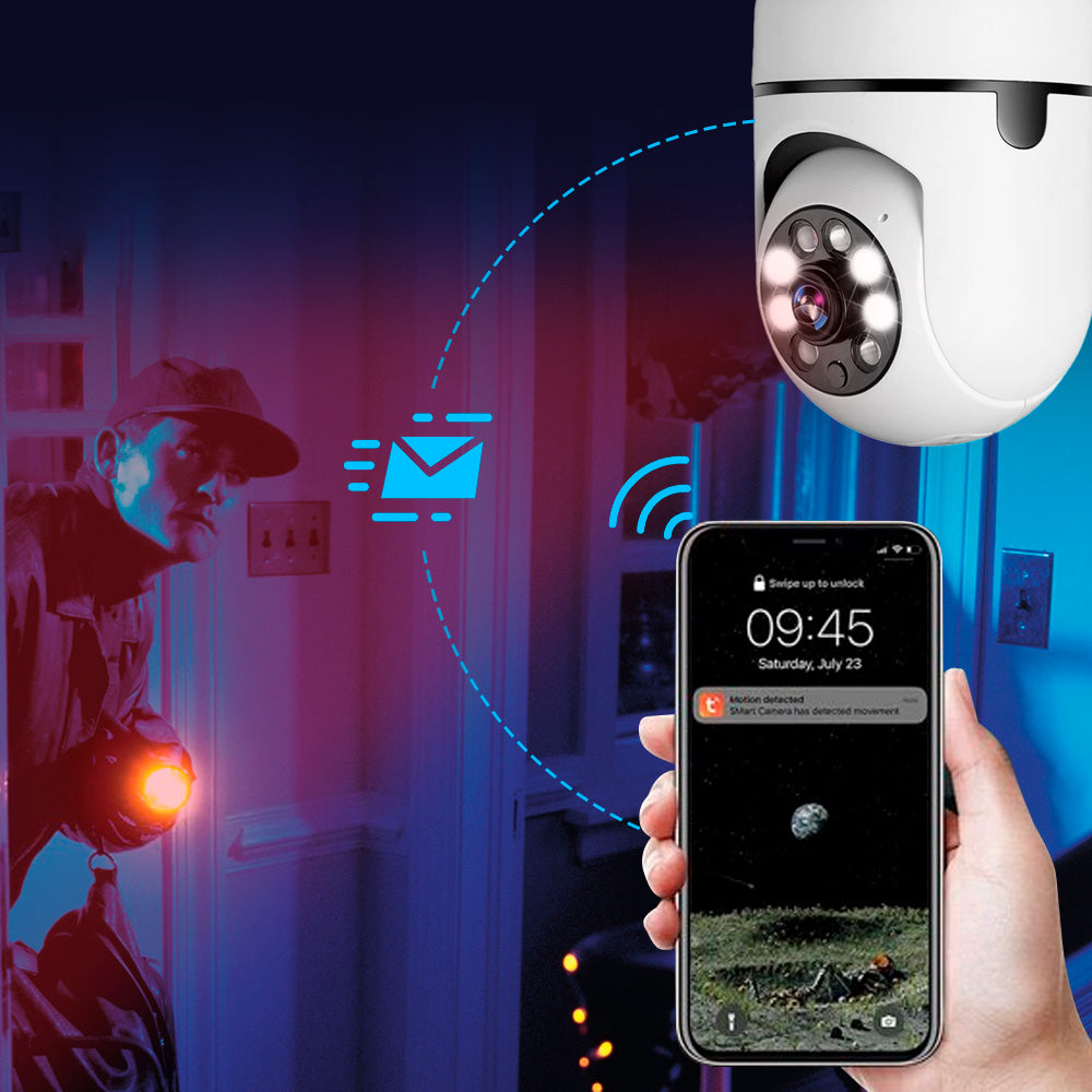 CCTV Camera | 360° Complete Zicht | Full HD Nachtzicht | BulbCam360