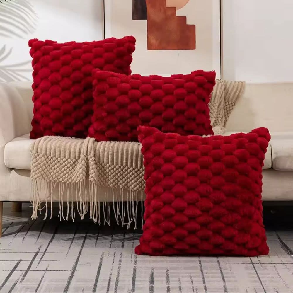 PLUMELLÉ – Kussenhoes Van Katoenmengsel Met Fluffy 3D-Haptiek