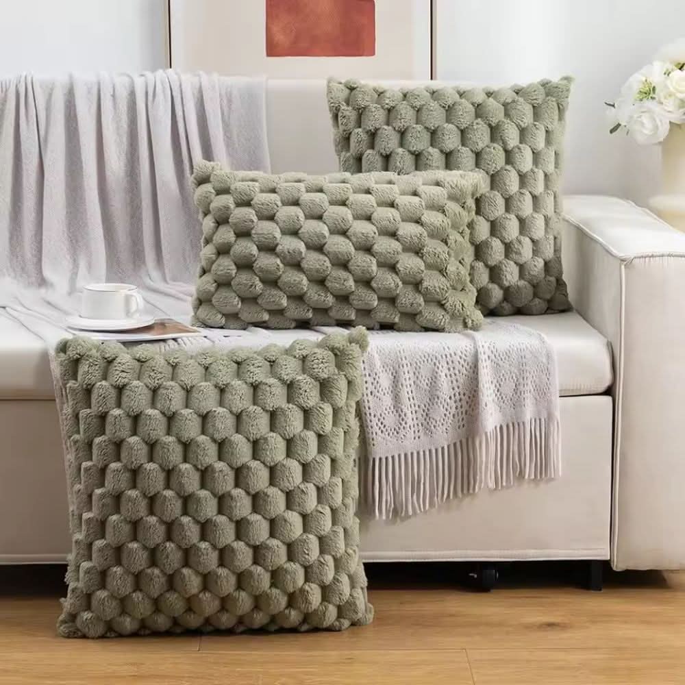 PLUMELLÉ – Kussenhoes Van Katoenmengsel Met Fluffy 3D-Haptiek