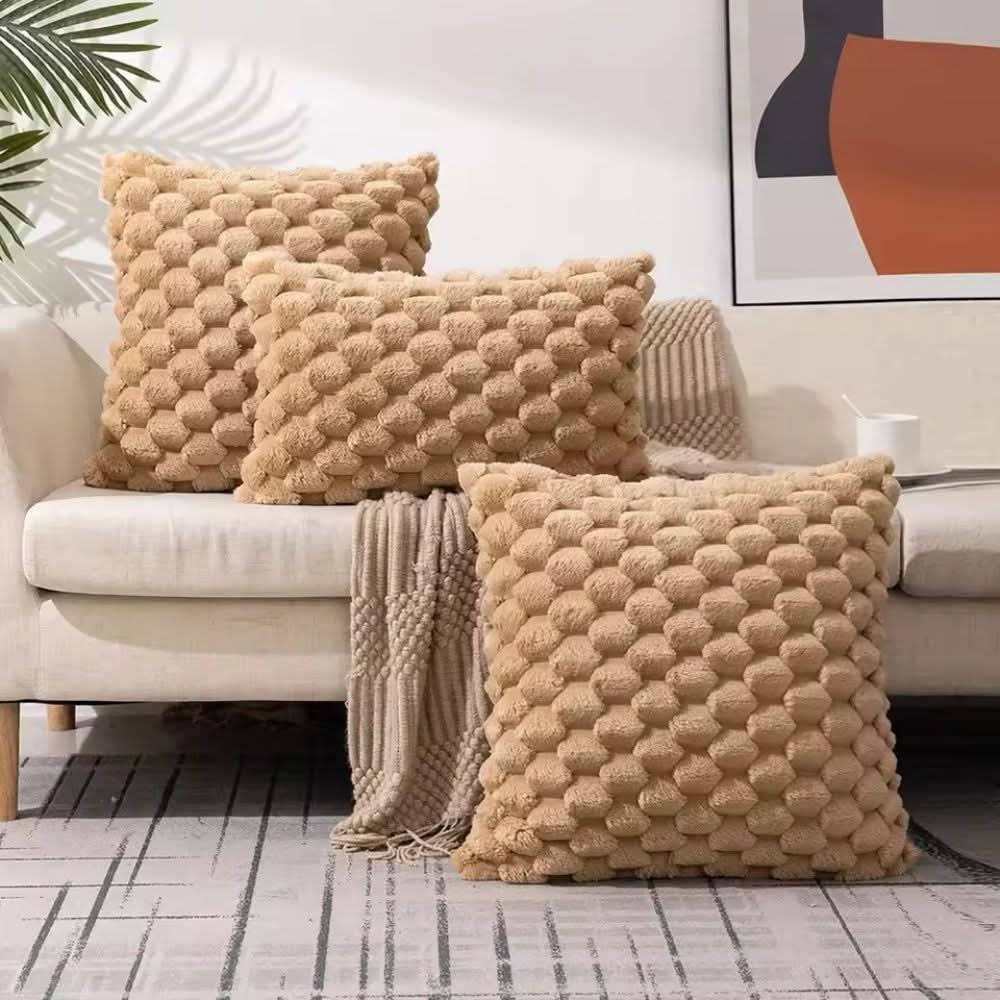 PLUMELLÉ – Kussenhoes Van Katoenmengsel Met Fluffy 3D-Haptiek