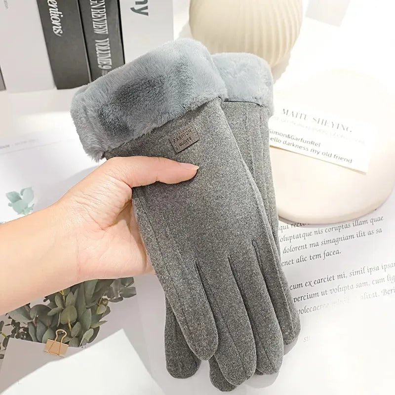 COZELLE – Dikke Suède Touchscreen Handschoenen voor Koude Dagen