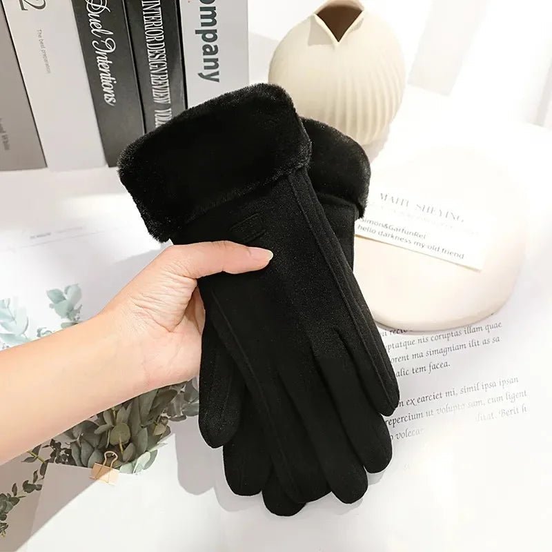 COZELLE – Dikke Suède Touchscreen Handschoenen voor Koude Dagen