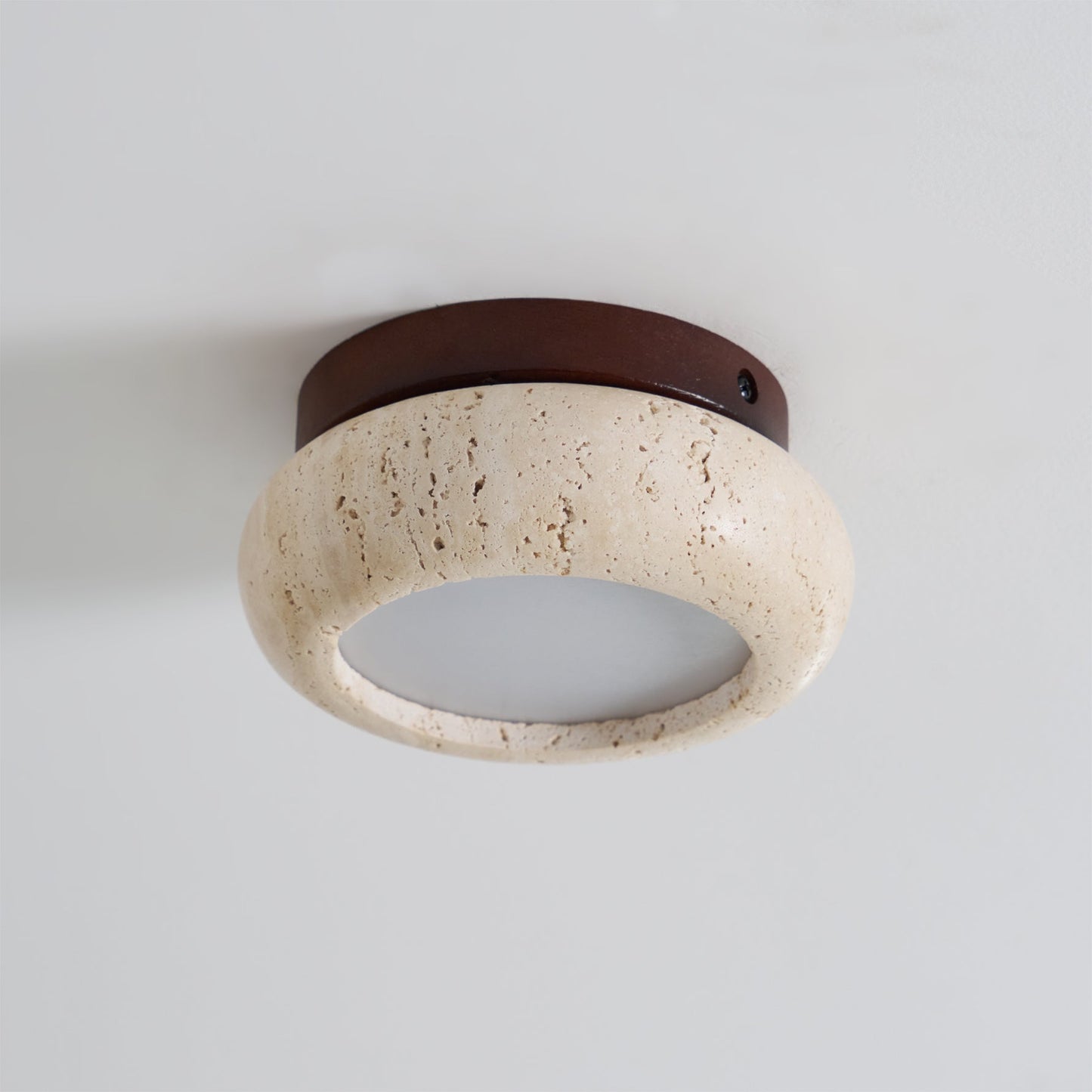 Astra Plafondlamp Mini Donut in Travertin
