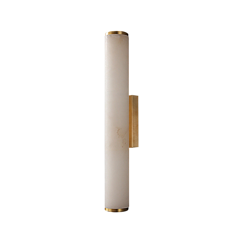 Arcus Wandlamp Elegant Minimalistisch Modern in Messing en Alabaster