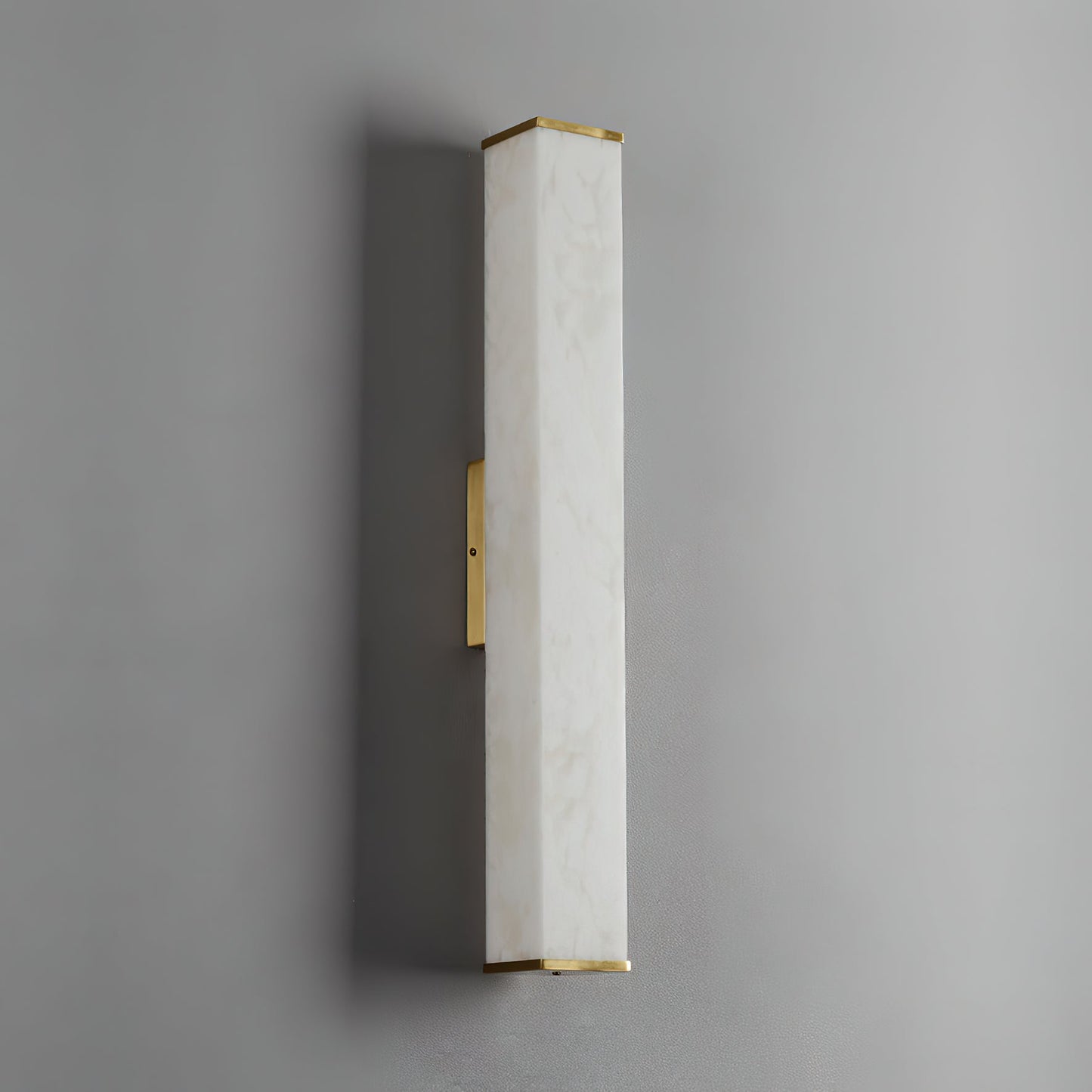 Arcus Wandlamp Elegant Minimalistisch Modern in Messing en Alabaster