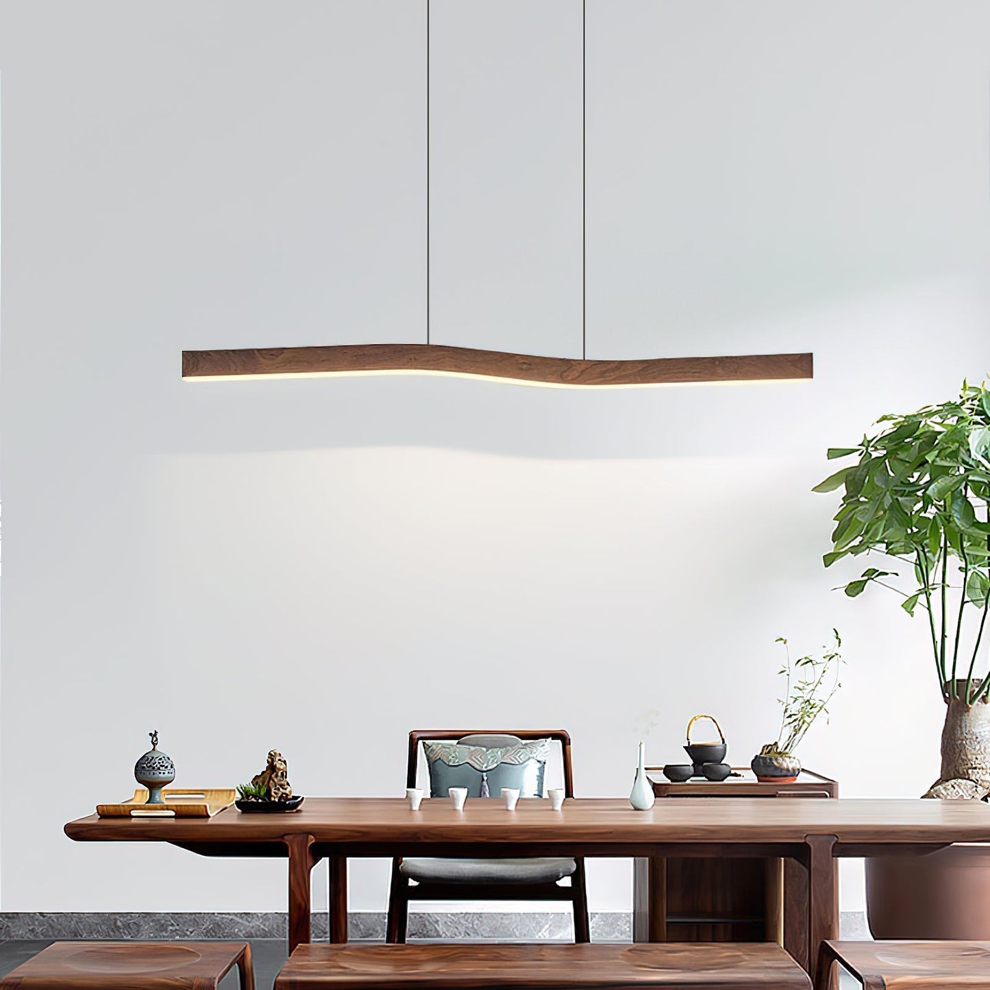 Ylen Scandinavische Houten Hanglamp voor de Woonkamer