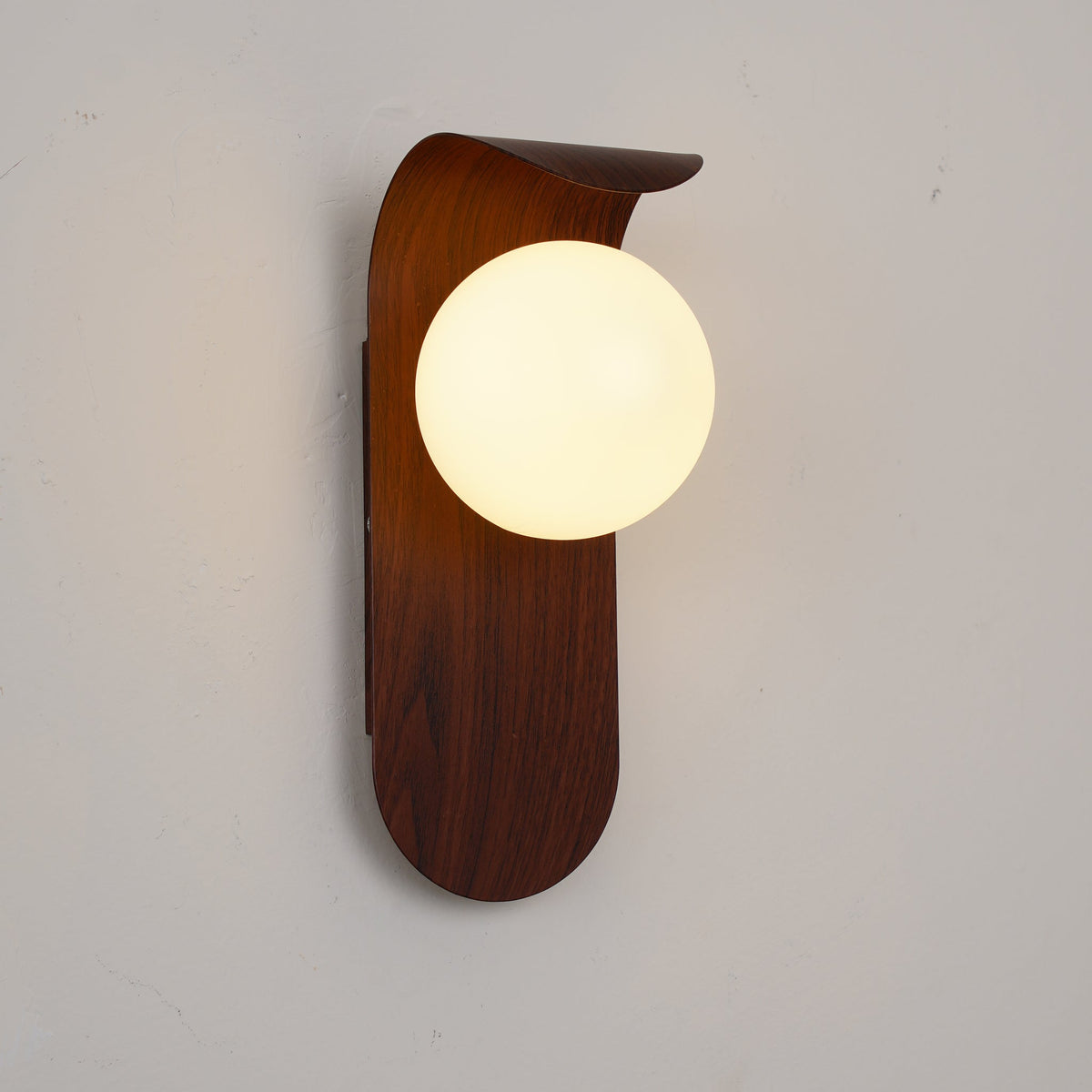 Carlyle Nordic Minimalistische IJzeren Houten Accent LED Wandlamp