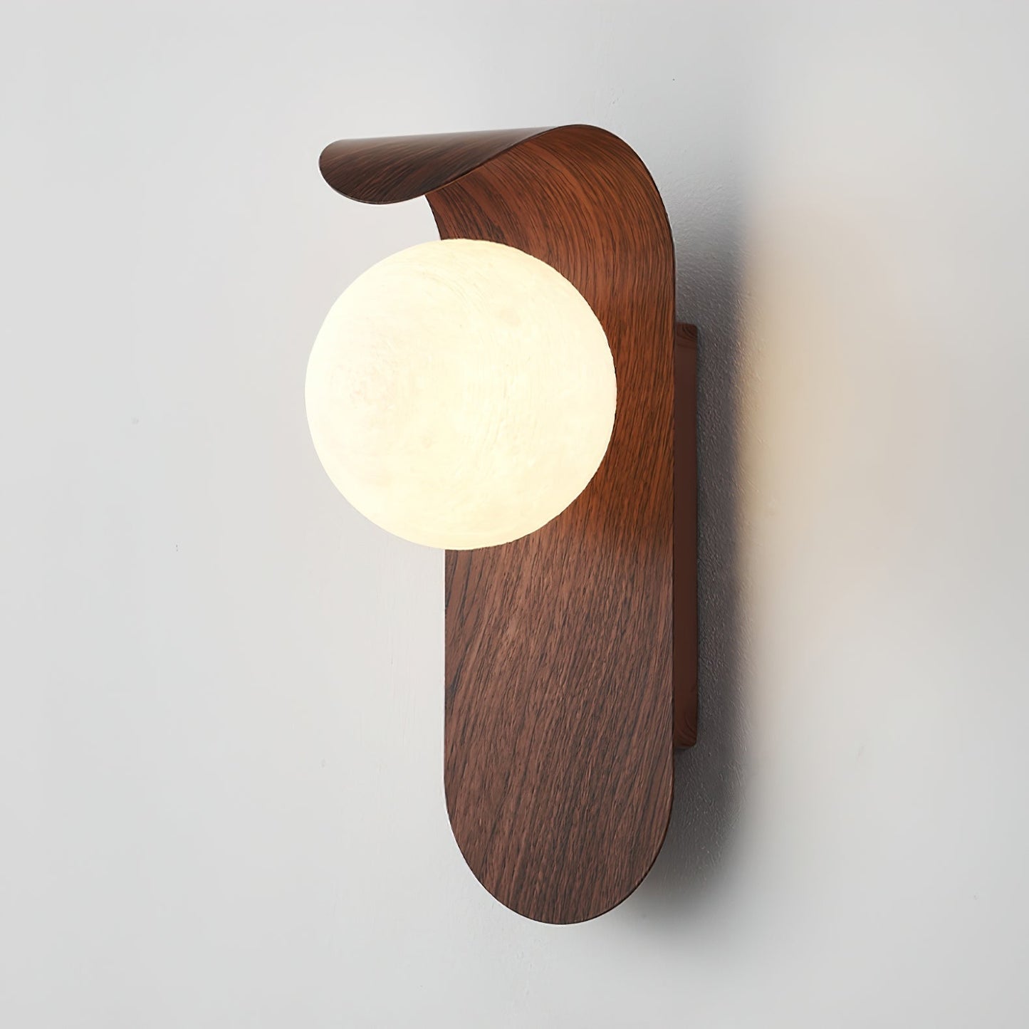 Exuro Wandlamp Binnen in Houtkleur / Notenhoutkleur